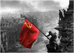 red flag Reichstag